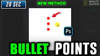 How to do bullet points in photoshop 2024