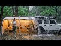 Pouring Rain Why Does A Girl Camp Alone Even If Her Clothes Are All Wet RAIN ASMR