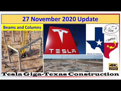 Tesla Gigafactory Texas 27 November 2020 Cyber Truck & Model Y Factory Construction Update (07:30AM)