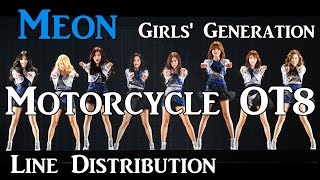 Girls' Generation(SNSD) - Motorcycle (OT8) [Line Distribution]
