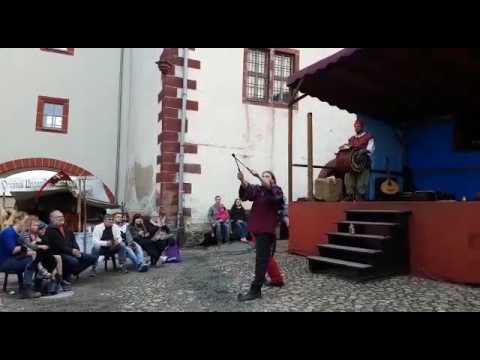 Der Gaukler zum burgspektakel in Weida 2017