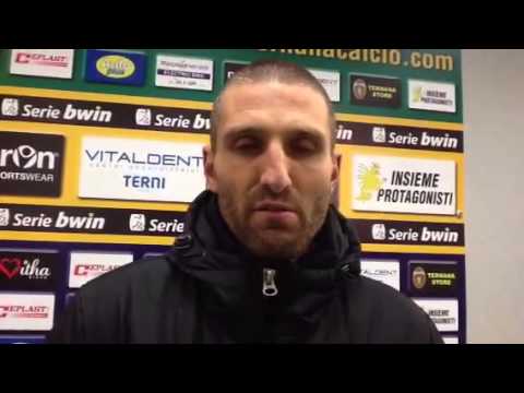 Ternana-Novara 1-1 (26-02-2013) Lauro in mixed zone