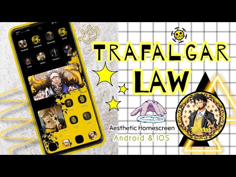 Aesthetic Phone 🐨🌿 Trafalgar Law Theme🖤🍁  (Huawei Y7a)