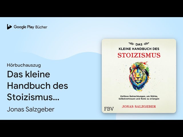 Vídeo relacionado con Das kleine Handbuch des Stoizismus: Zeitlose Betrachtungen um Stärke, Selbstvertrauen und Ruhe zu erlangen