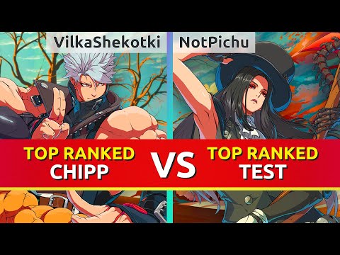 GGST ▰ VilkaShekotki (TOP Ranked Chipp) vs NotPichu (TOP Ranked Testament). Guilty Gear Strive