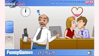 How to play Secret Office Kissing game  Free onlin