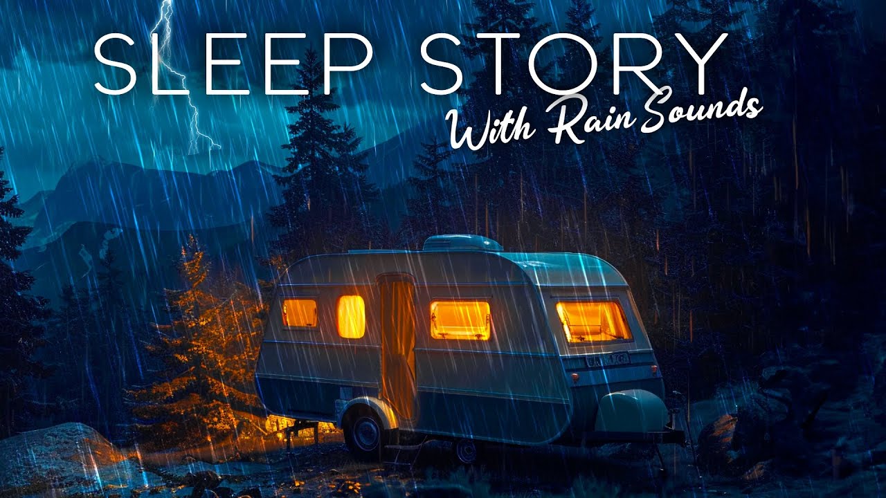 A Rainy Night in a Caravan: A Cozy Bedtime Story with Rain Sounds