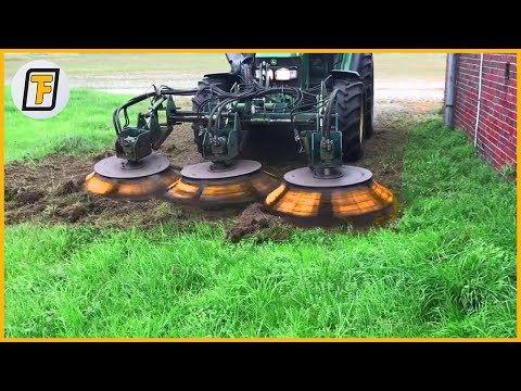 THICK WEED Gets RIPPED IN AN INSTANT! - Most Satisfying Street Sweeper & Driveway Cleaning Machines