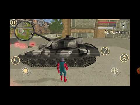Stealing tank from military base|spider rope hero