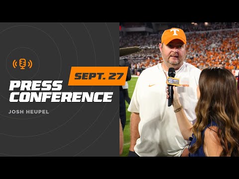 FB | Josh Heupel Postgame Press Conference at Mississippi State (9.27.25)