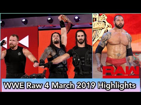 WWE Monday Night Raw 4 March 2019 Highlights in Hindi - WWE Raw Highlights 4/3/19