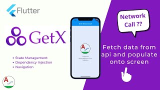 Flutter : GetX fetch data from Api using network call | GetX Api example | flutter coding