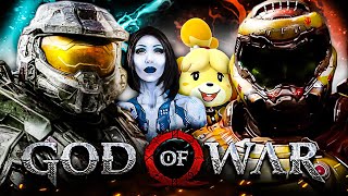 Doom Slayer and Isabelle VS Master Chief and Cortana