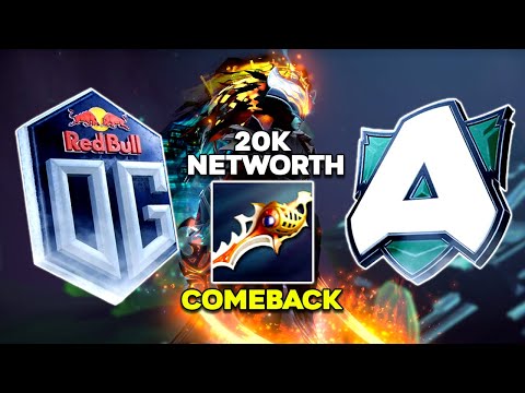 OG vs Alliance 200 IQ Divine Rapier Build vs 20k Networth Lead Comeback - Epic League Division 1