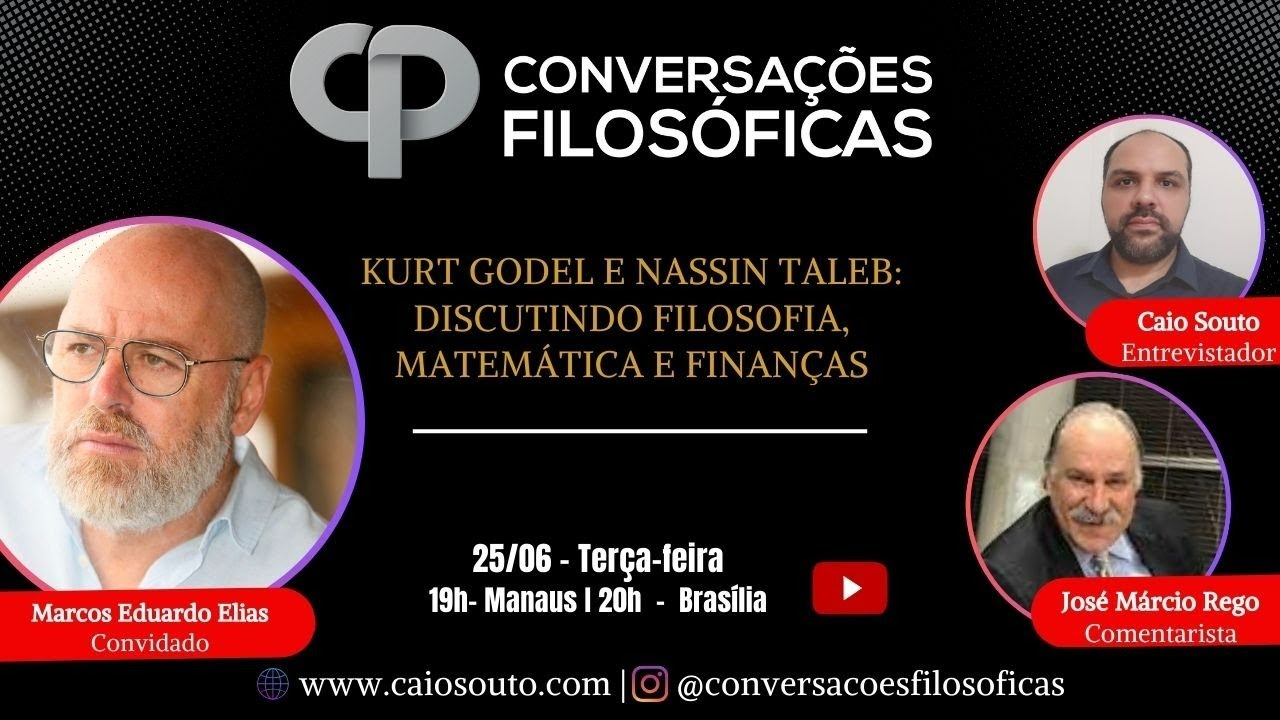 Kurt Gödel e Nassin Taleb:  Discutindo Filosofia, Matemática e Finanças. Com Marcos Eduardo Elias