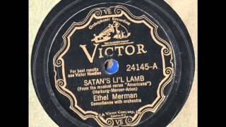 Victor 24145 Ethel Merman Satan's Li'l Lamb