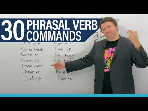 30 English Phrasal Verb Commands