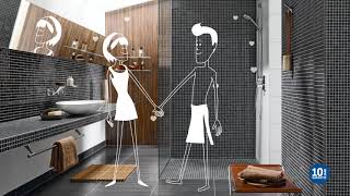 Blinq Lorenzi inloopdouche 140cm Timeless - chroom