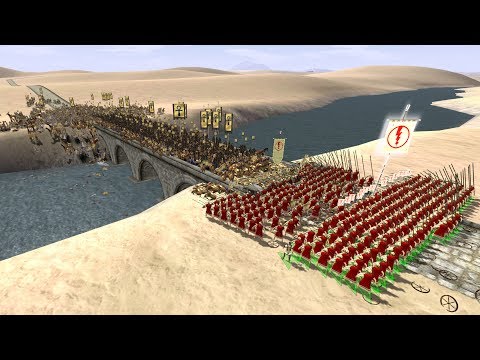 300 SPARTANS vs 2000 EGYPTIAN CHARIOTS - Total War: ROME