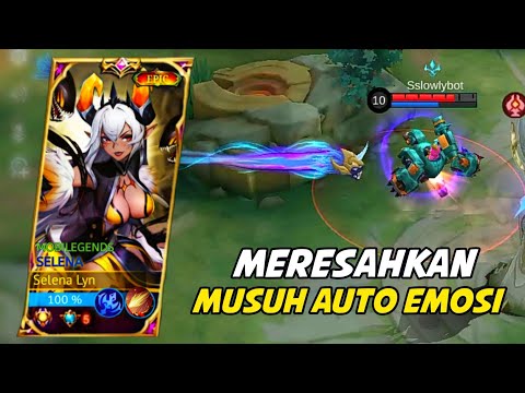 Making Enemies Emotional Using Selena, Selena Roam Gameplay, Build Top 1 Global || MLBB