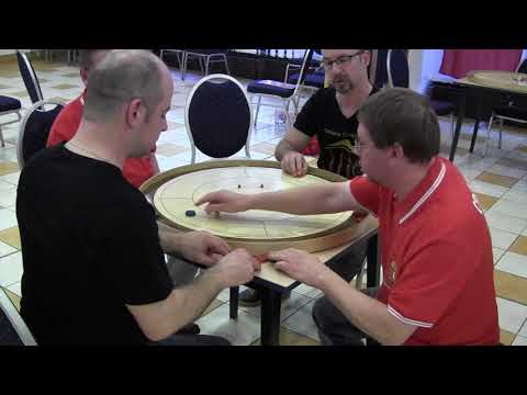 Crokinole - European Doubles Semifinal - Berzlánovich/Berzlánovich v Zámbó/Zámbó