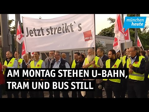 ÖPNV-Streik: Am Montag stehen U-Bahn, Tram und Bus still