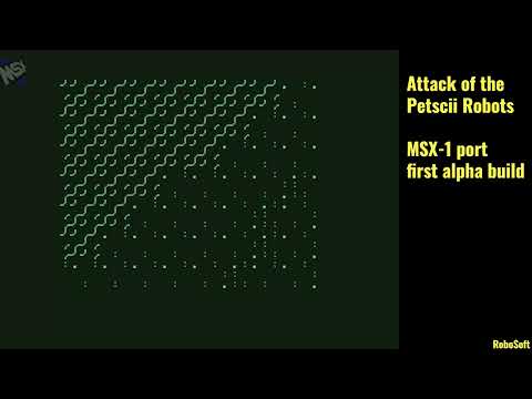 Petscii Robots for MSX-1, first alpha build