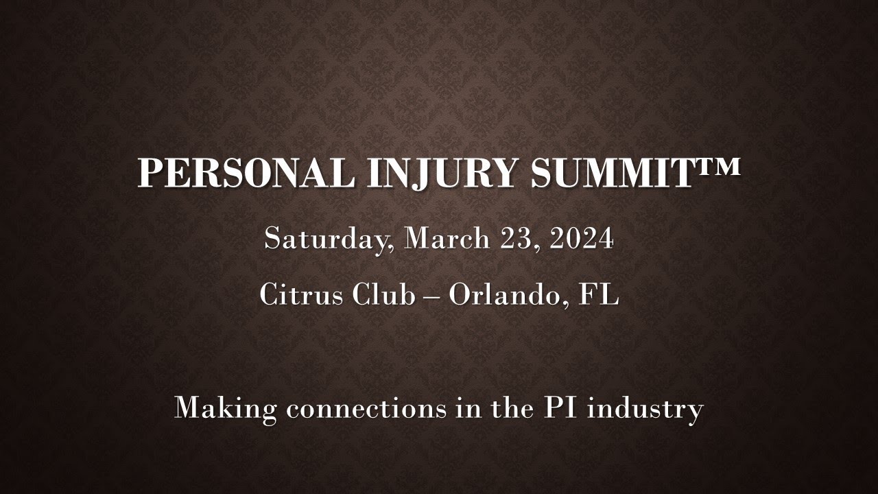 PI Summit - Orlando, March 23, 2024