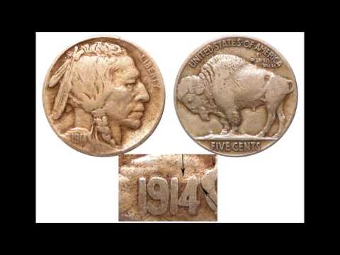 1914 4 over 3 buffalo nickel
