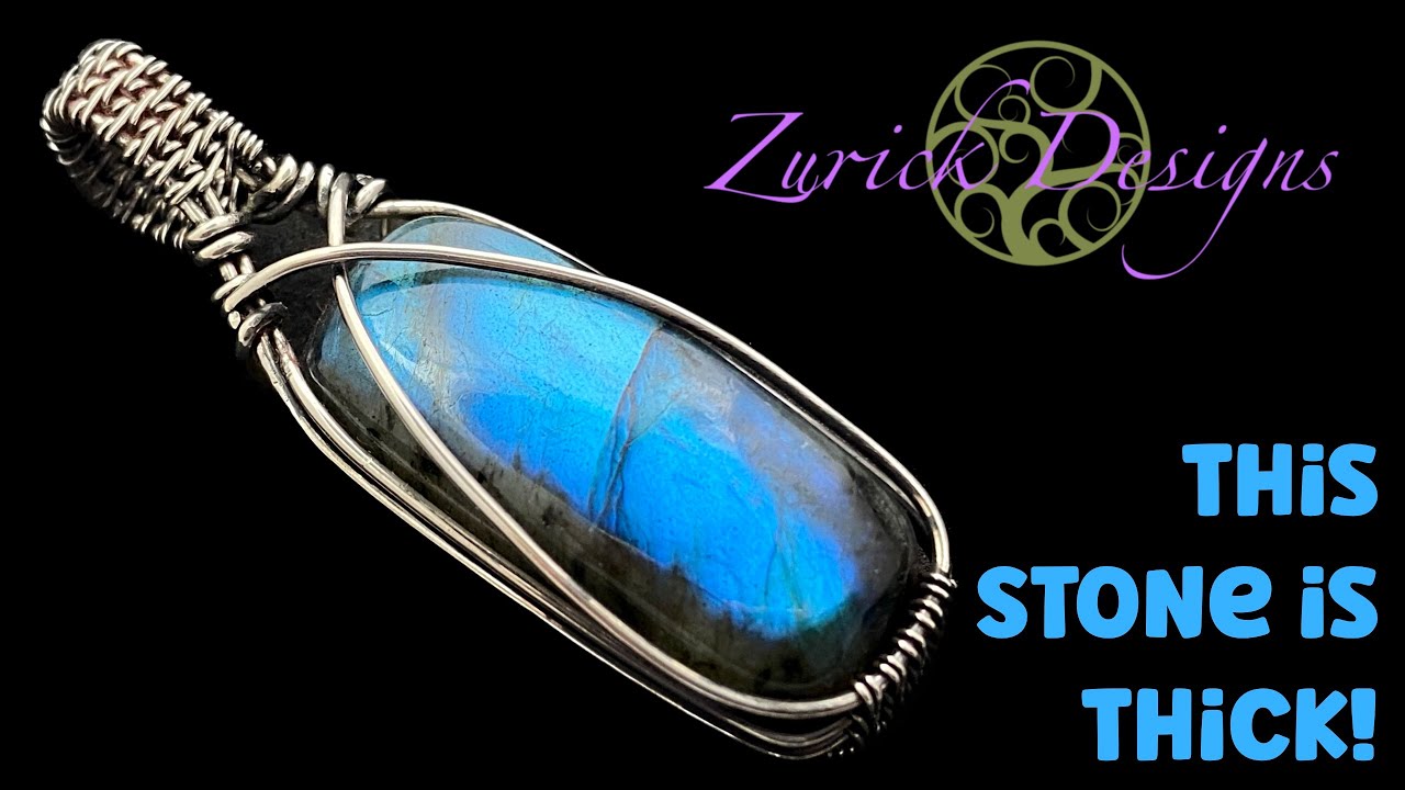 Simple Wire Wrap For Thick Stones Using Round Wire