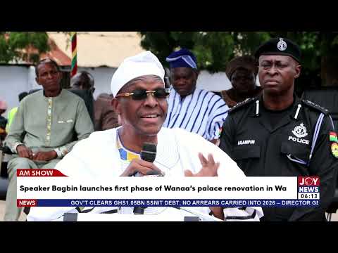 Speaker Bagbin launches first phase of Wanaa's palace renovation in Wa