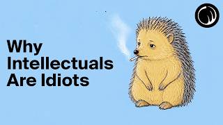 The hedgehog curls into a ball — one strategy, used every time. The fox adapts. This visual contrast sets up Berlin's entire framework.