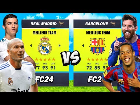 Le Meilleur Real Madrid vs Le Meilleur Barcelone ! (Ronaldo, Zidane ... vs Messi, Ronaldinho ...)