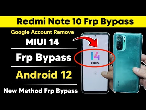 Redmi Note 10 MIUI 14 Android 12 Frp Bypass | Google Account Remove Mi Note 10 Easy solution 2025