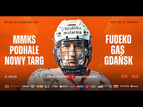 25. kolejka sezon 2025/2026: MMKS Podhale Nowy Targ vs Fudeko GAS Gdańsk | Nowy Targ, ul. Parkowa 14