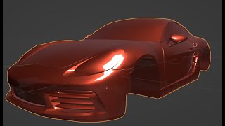 Speed modeling of Porsche 718 Cayman in blender (part 3)