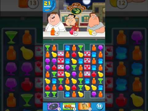 Family Guy - Another Freakin' Mobile Game : Level 28 - 3 stars! No Boosters!