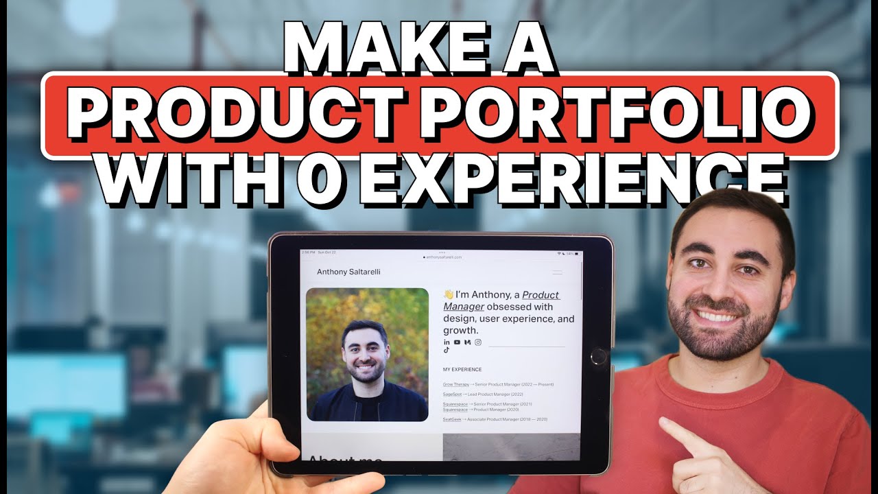 How to build a product portfolio with 0 experience [example included]