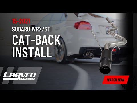 2015 -2021 Subaru WRX/STI Cat-Back Exhaust Install/Overview Video by Carven Exhaust #subaru #exhaust
