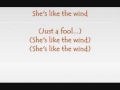 Patrick Swayze - She's like the wind (with lyrics ...
