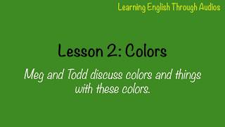 Beginner English Listening - Lesson 2: Colors