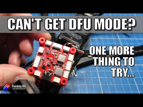 The last resort if you can't get your flight controller into DFU mode for flashing...