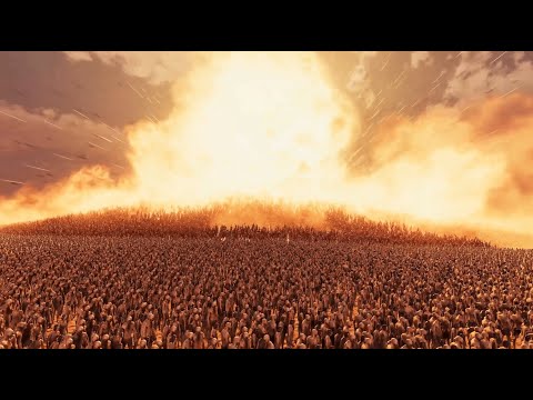 Nuclear bomb vs 1 000 000 zombies slow motion 💥🧟