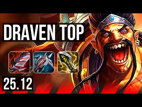 DRAVEN vs CAMILLE (TOP) | 10/3/6 | EUW Master | 25.12