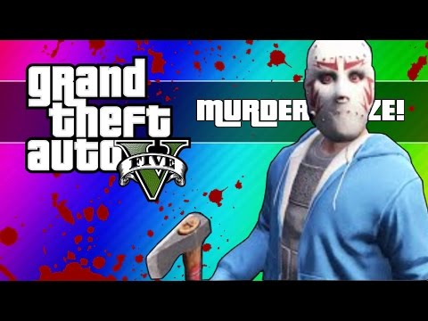 GTA 5 Online: Murder Maze - First Person Edition! (GTA 5 Next Gen Funny Moments) Video