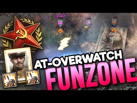 4x ANTI-TANK OVERWATCH: Soviet Funzone [4v4] [SOV] [General Mud] — Full Match of Company of Heroes 2 Video