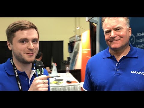 VMworld 2017 US - at NAKIVO, Anton Shelepchuk and CEO Bruce Talley highlight NAKIVO v7.2 features
