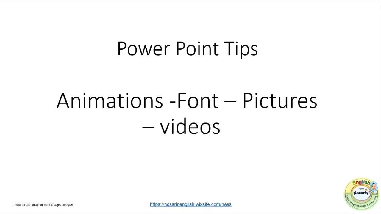 Power Point Tips  for Creating Learning and Teaching Materials