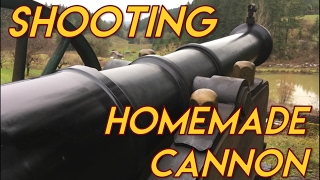 Homemade Cannon Shooting