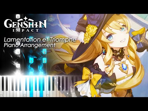 Lamentation et Triomphe 「Fontaine Battle Theme」  - Genshin Impact Piano Tutorial & Sheet Music